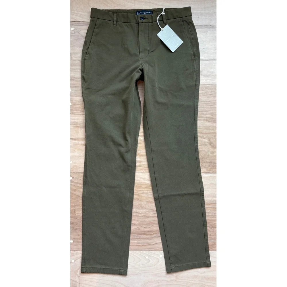 Everlane Uniform Performance Chino Slim Fit Olive Green Mens NWT‎ Classic 32X32